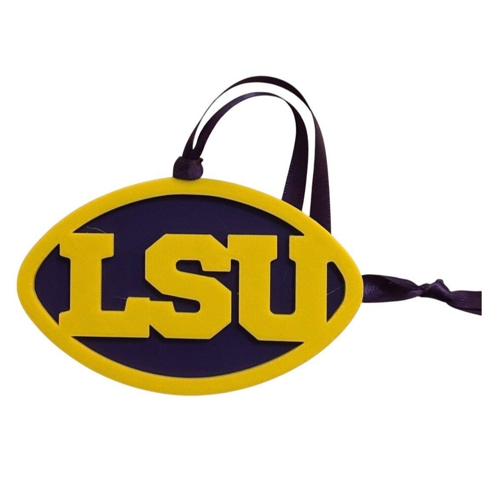 3D Printed 4" Ornament - LSU - Sunflower over Indigo - O008-16103